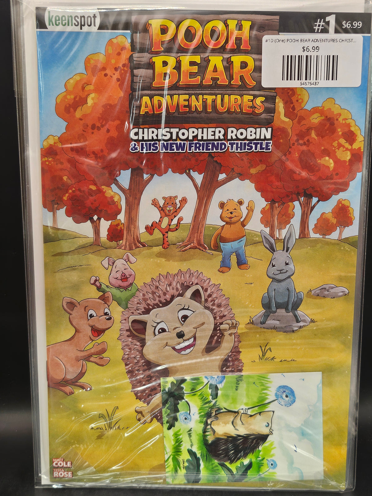 #1D (One) POOH BEAR ADVENTURES CHRISTOPHER ROBIN & HIS NEW FRIEND THISTLE (ONE SHOT SURPRISE COVER BAGGED WITH TRADING CARD VAR)