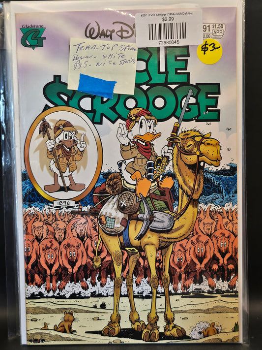 #291 Uncle Scrooge (1954-2008 Dell/Gold Key/Gladstone/Gemstone)