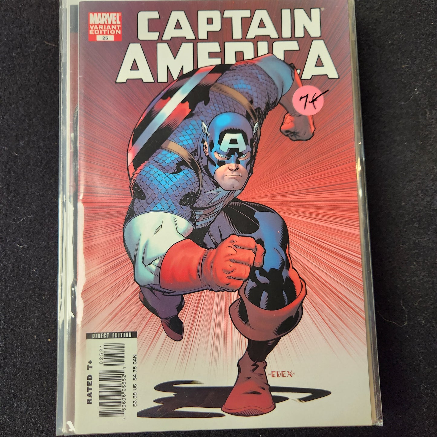Captain America – Marvel – 2005–2011 – Volume 5 – Ongoing Series – #25 - Cover B