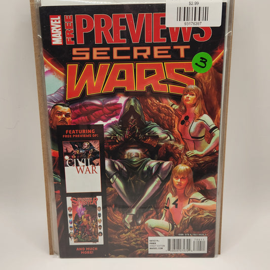 #2 Marvel Free Previews Secret Wars (2015 Marvel)