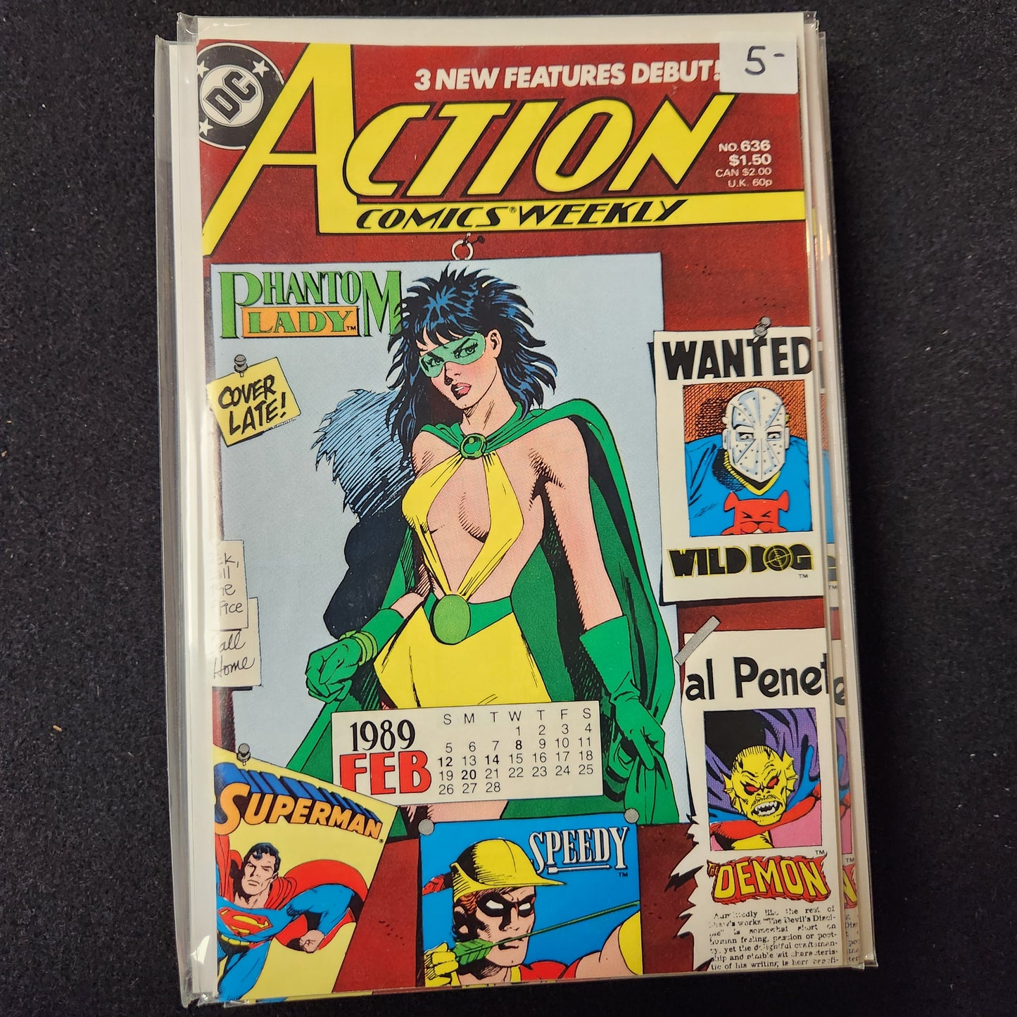 Action Comics #636 - Featuring Phantom Lady (DC 1989)