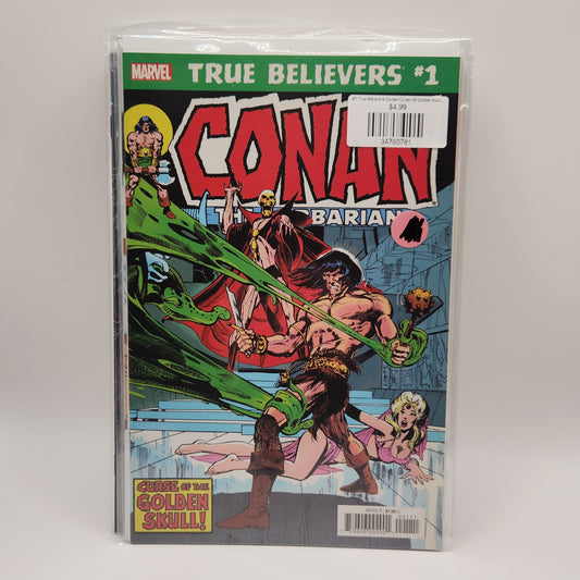 #1 True Believers Conan Curse Of Golden Skull (2018)
