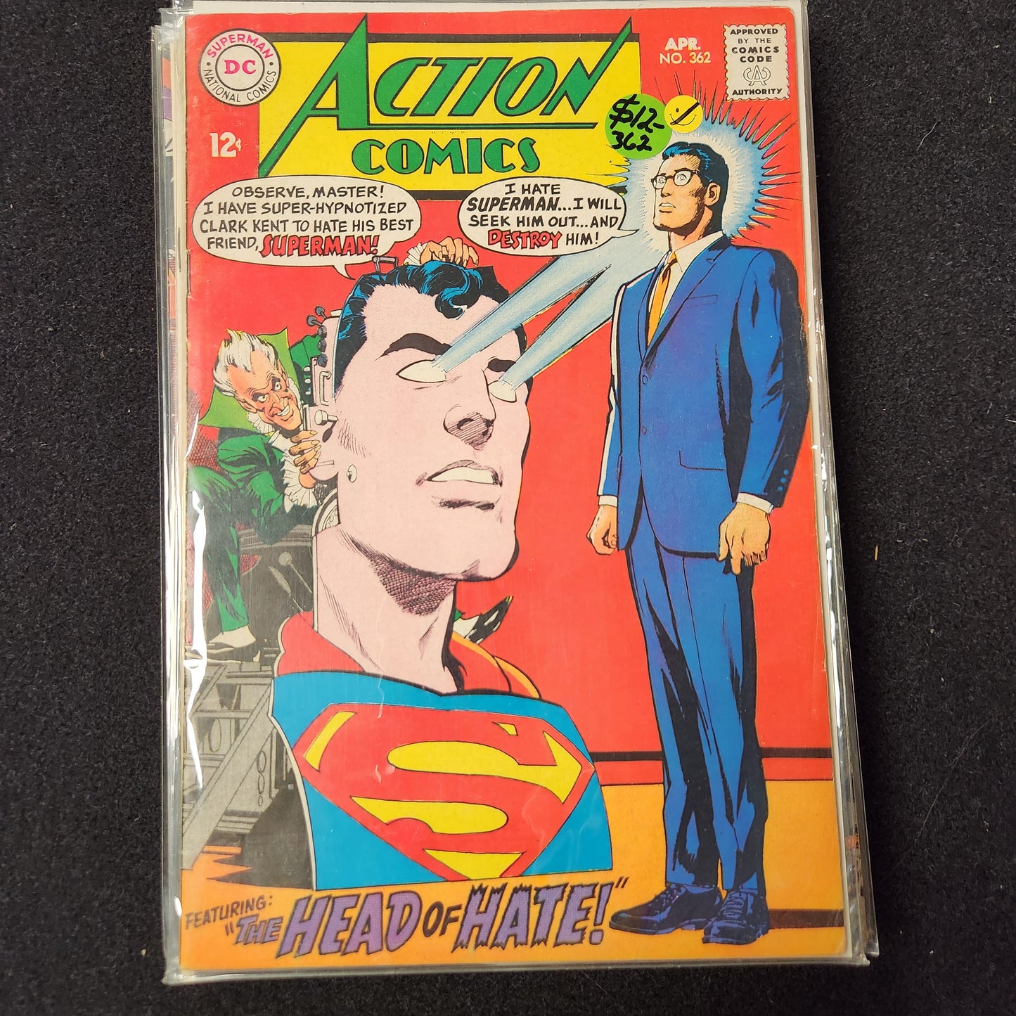 Action Comics #362 - The Head of Hate (DC 1968)