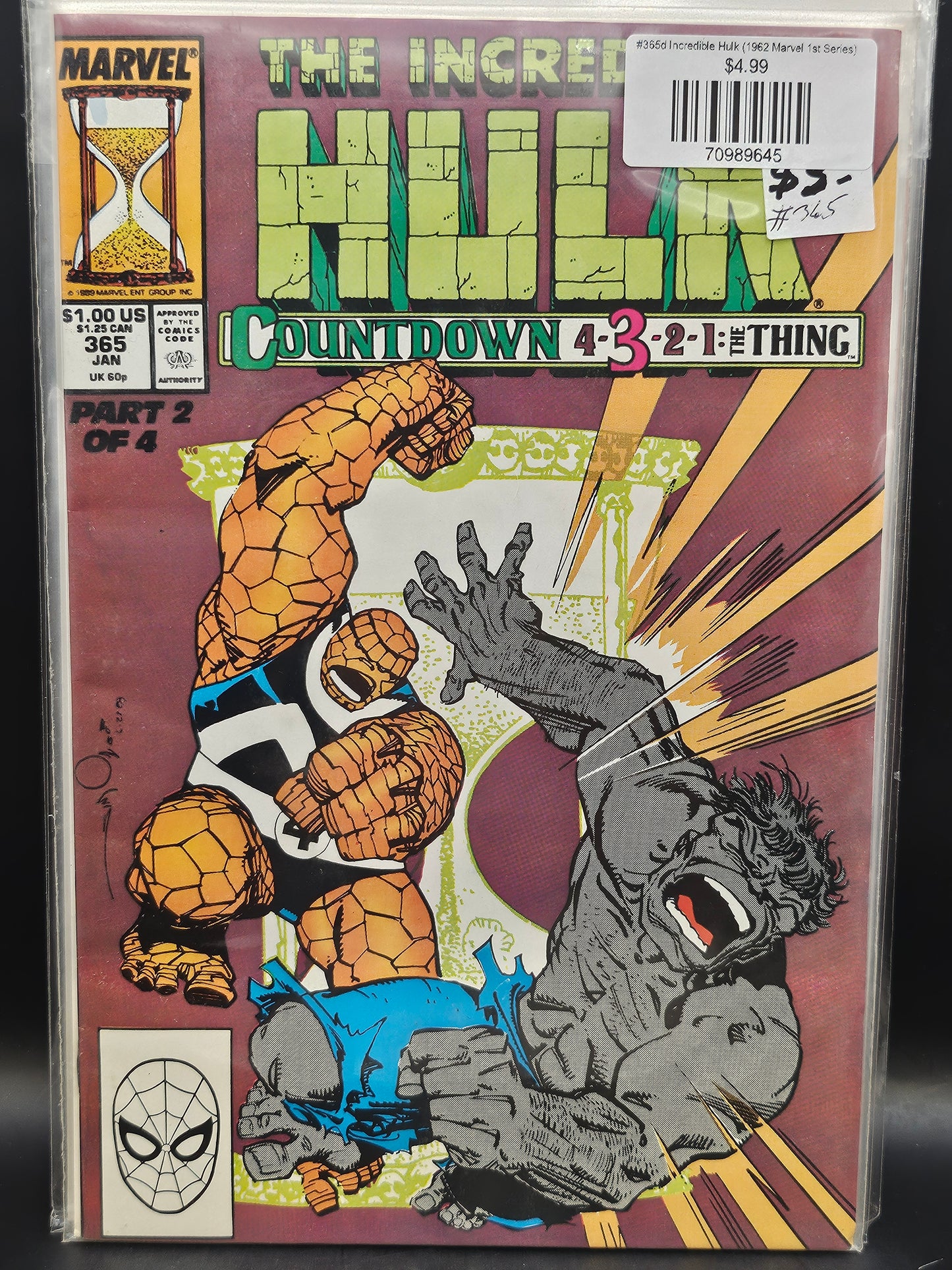 #365d Incredible Hulk (1962 Marvel 1st Series)