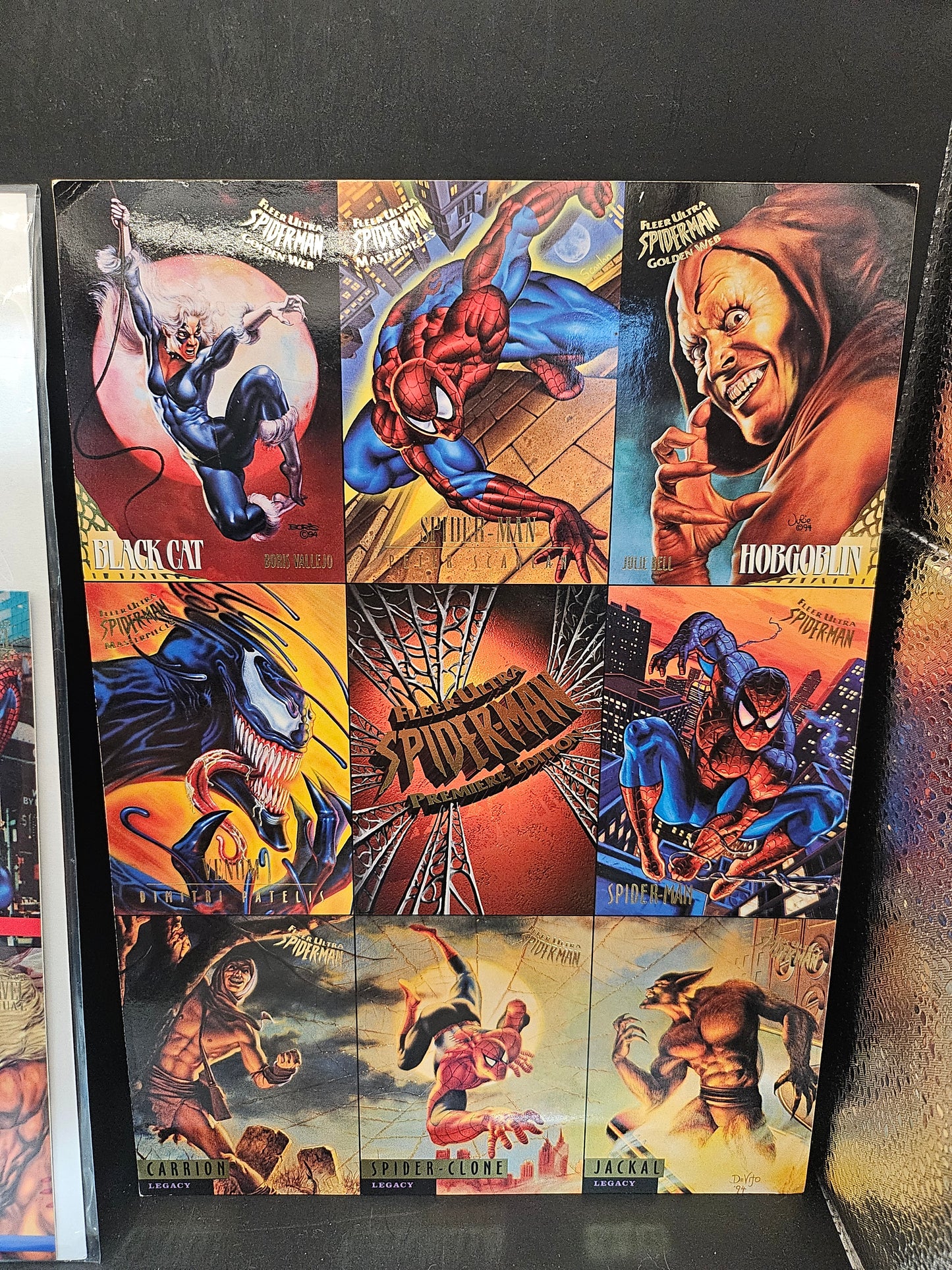 1995 Marvel Flair Annual 5 4 Card Uncut Promo 5"x7" Sheets & Marvel Metal &more