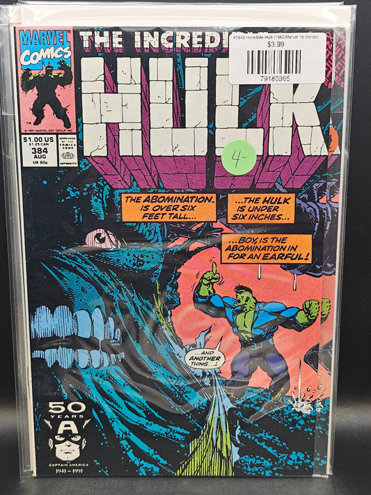 #384d Incredible Hulk (1962 Marvel 1st Series)