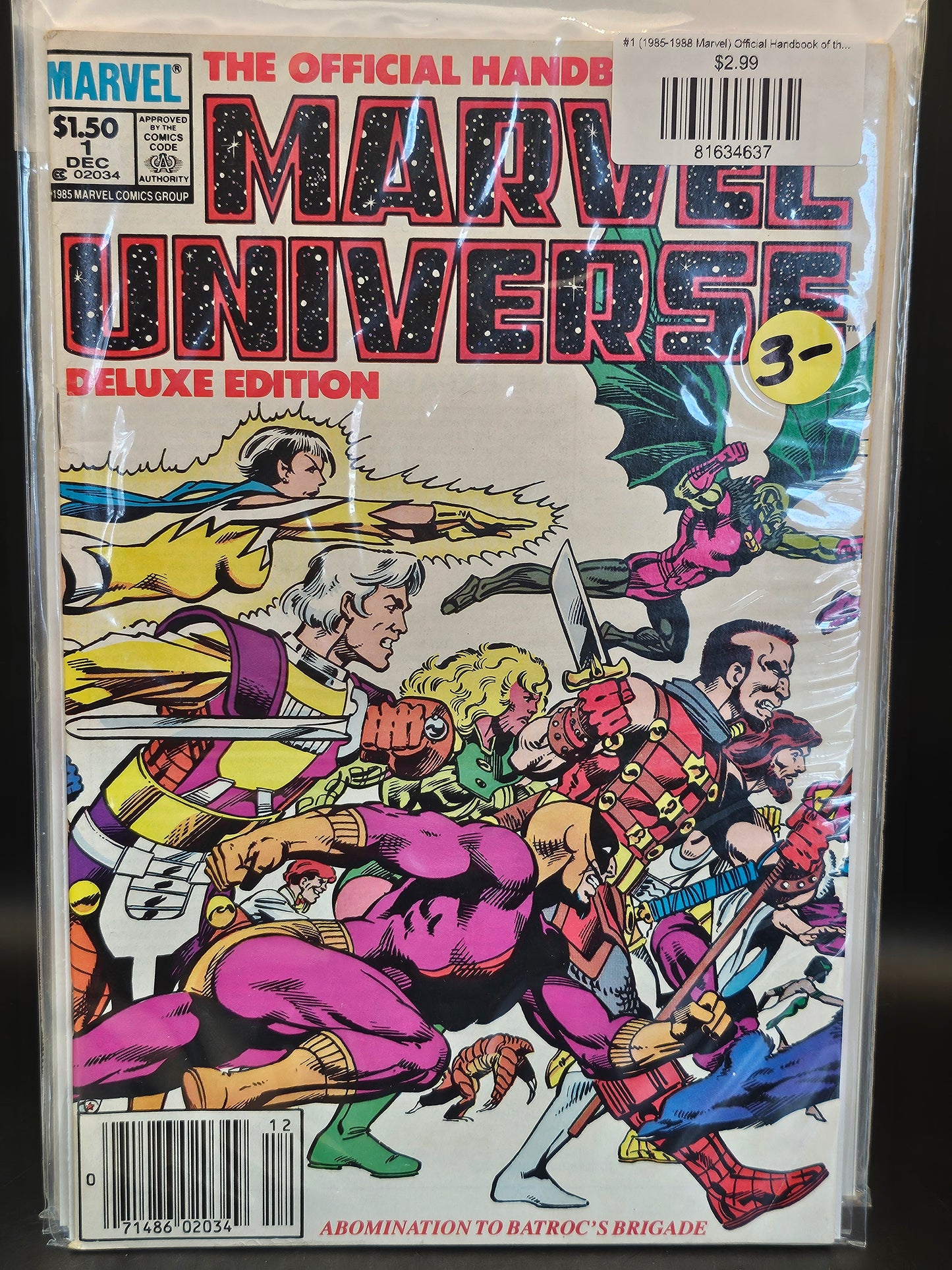 #1 (1985-1988 Marvel) Official Handbook of the Marvel Universe Deluxe Edition