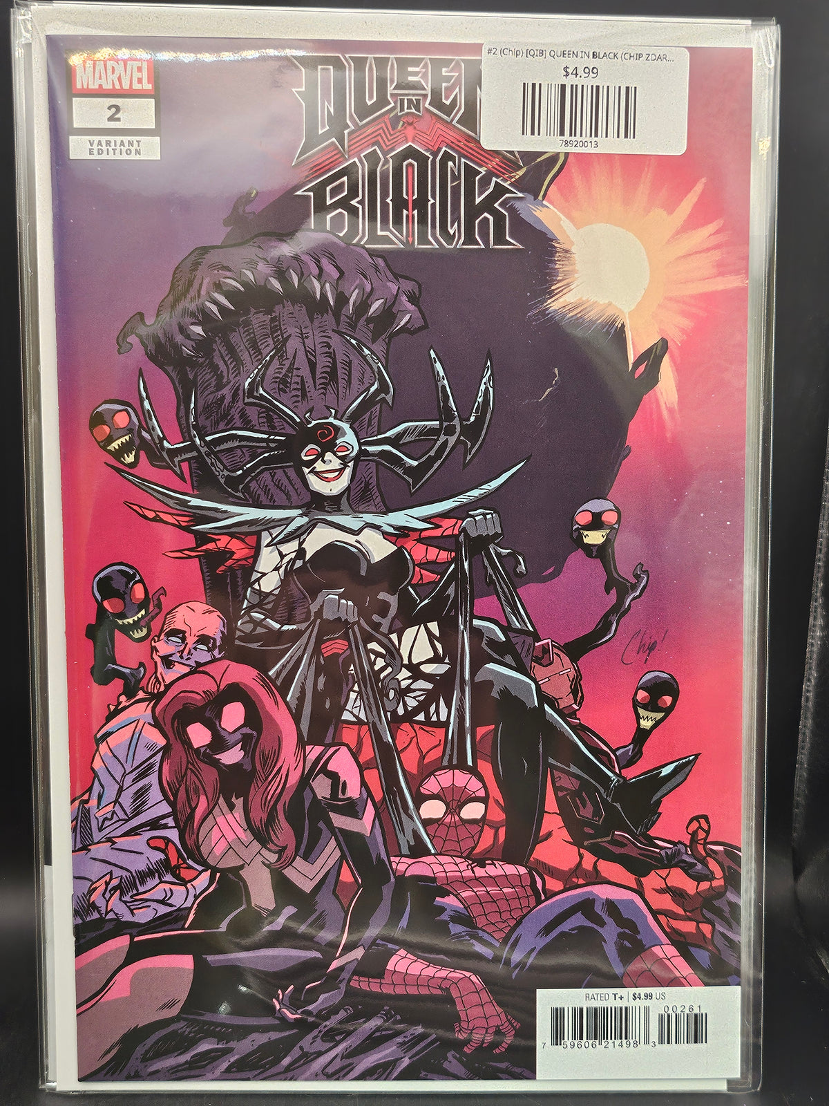 #2 (Chip) [QIB] QUEEN IN BLACK (CHIP ZDARSKY SMILE VARIANT)