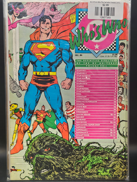 #22 Who's Who The Definitive Directory of the DC Universe (1985)
