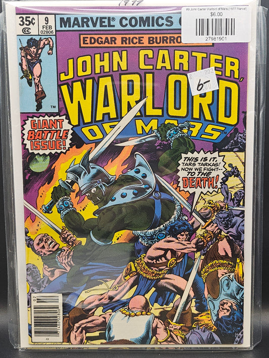 #9 John Carter Warlord of Mars (1977 Marvel)