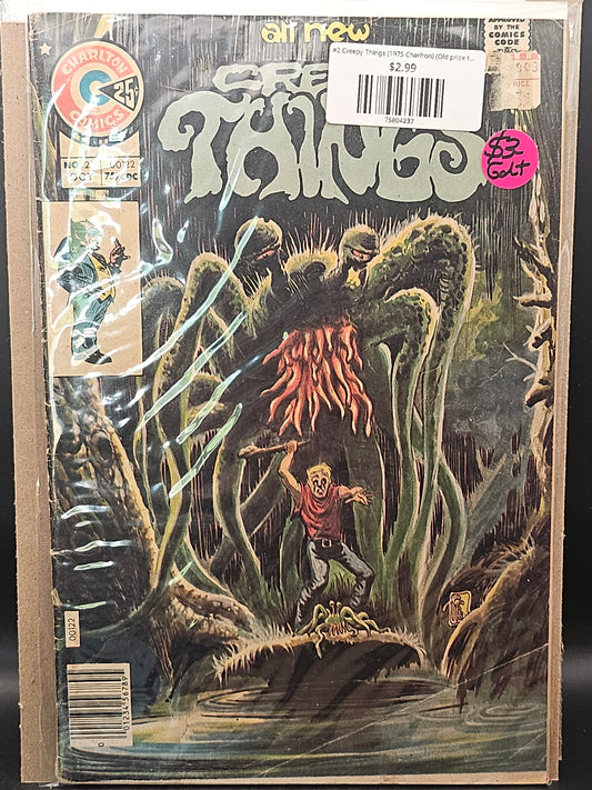 #2 Creepy Things (1975 Charlton) (Old price tag on actual book)