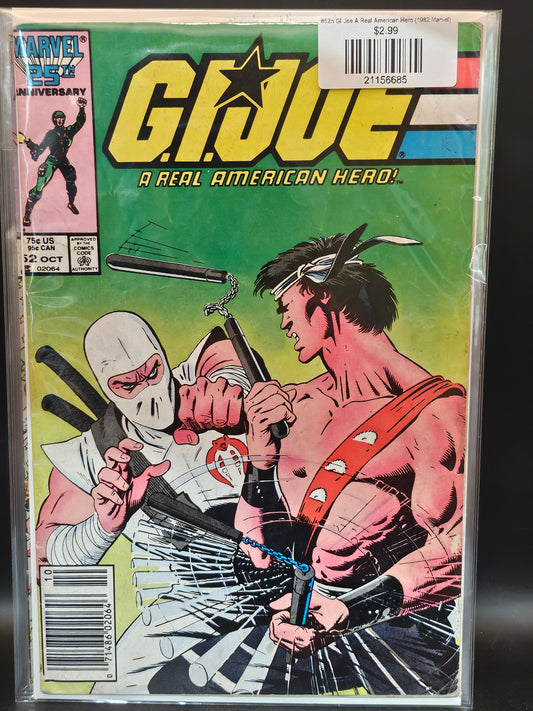 #52n GI Joe A Real American Hero (1982 Marvel)