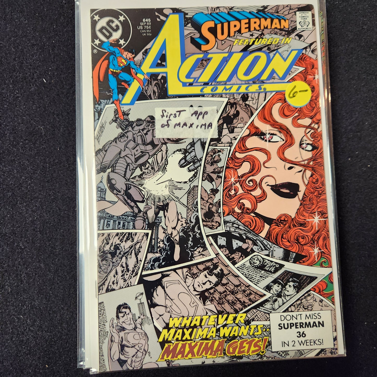 Action Comics #645 - First Appearance of Maxima (DC 1989)