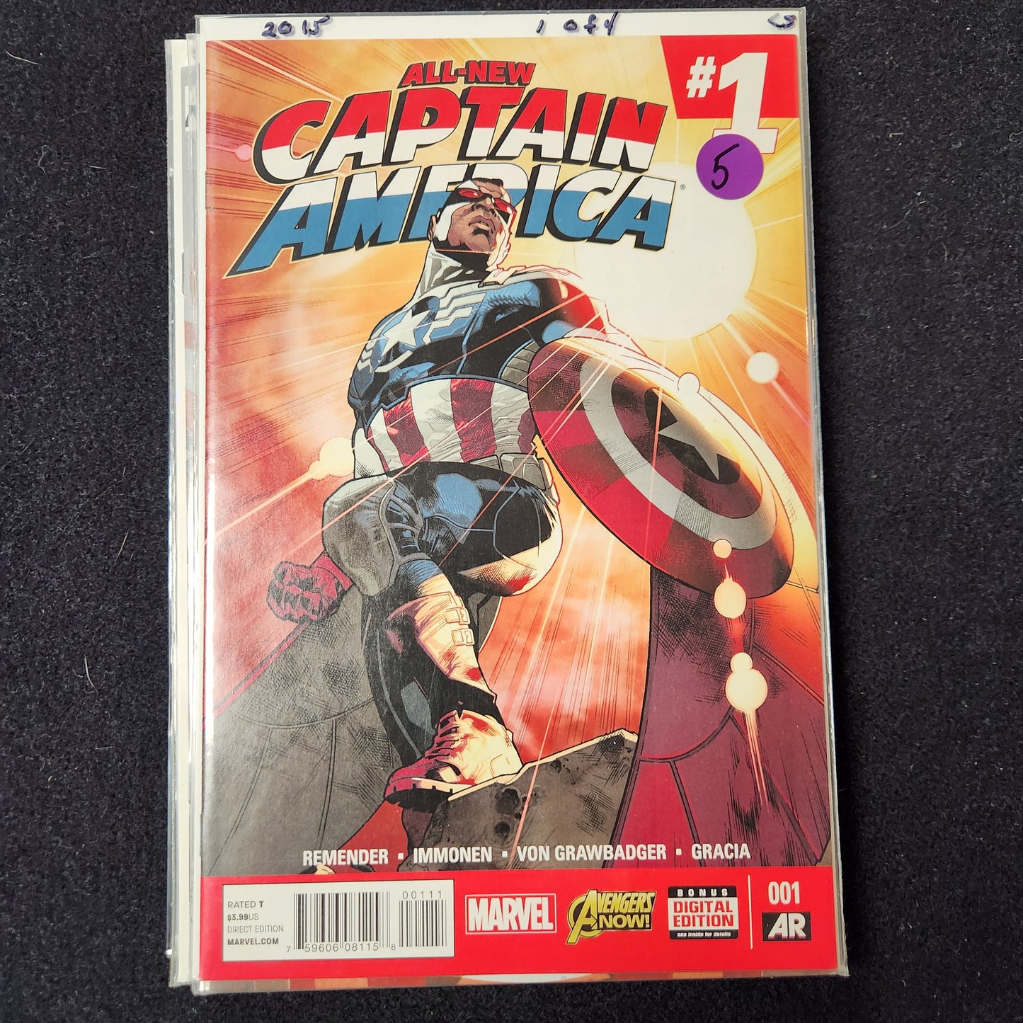 All-New Captain America – Marvel – 2014–2015 – Volume 1 – Ongoing Series – #1 of 6 - Cover A