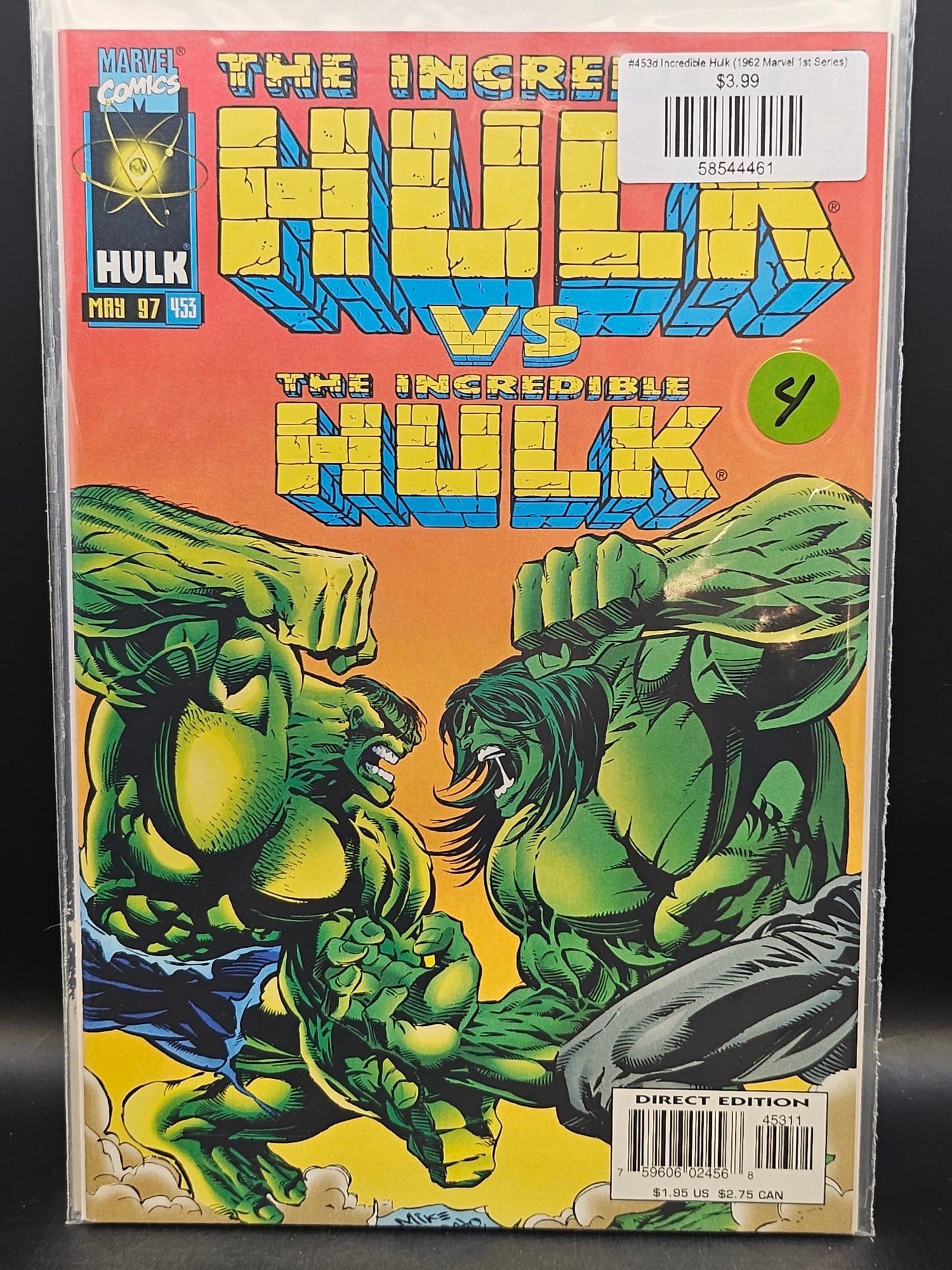 #453d Incredible Hulk (1962 Marvel 1st Series)