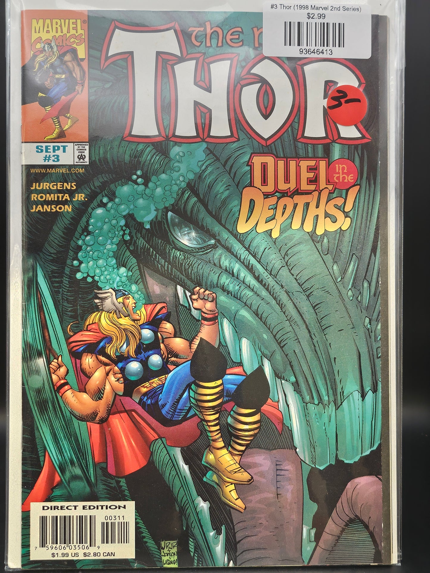 #3 Thor (1998 Marvel 2nd Series)