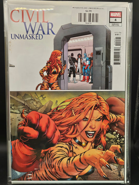 #4 (Paulo) CIVIL WAR: UNMASKED (PAULO SIQUEIRA 5-PART CONNECTING VARIANT)