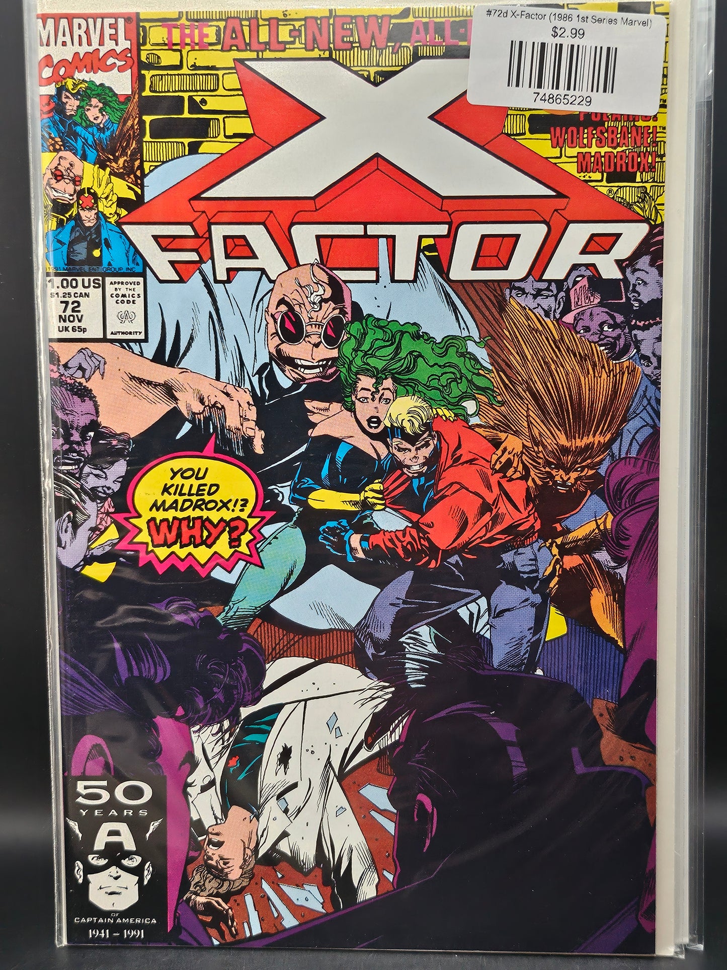 #72d X-Factor (1986 1st Series Marvel)