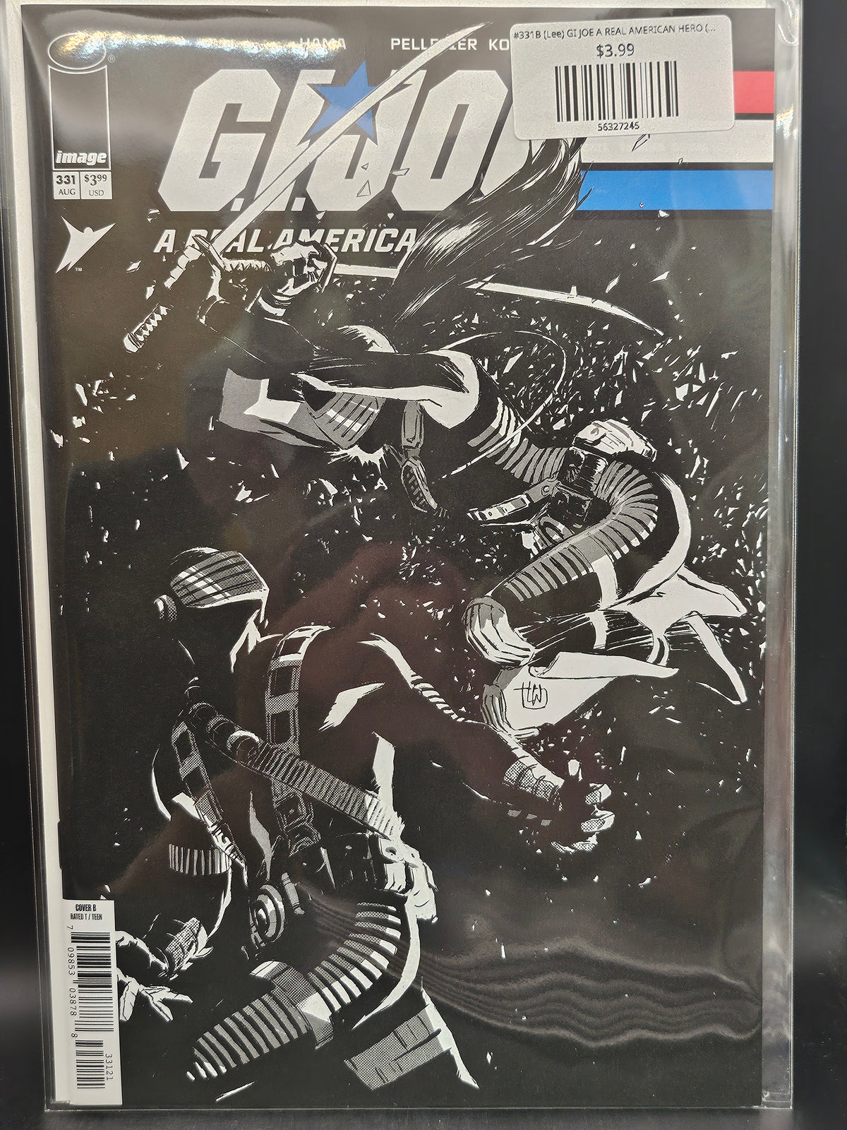 #331B (Lee) GI JOE A REAL AMERICAN HERO (LEE WEEKS B&W VAR)