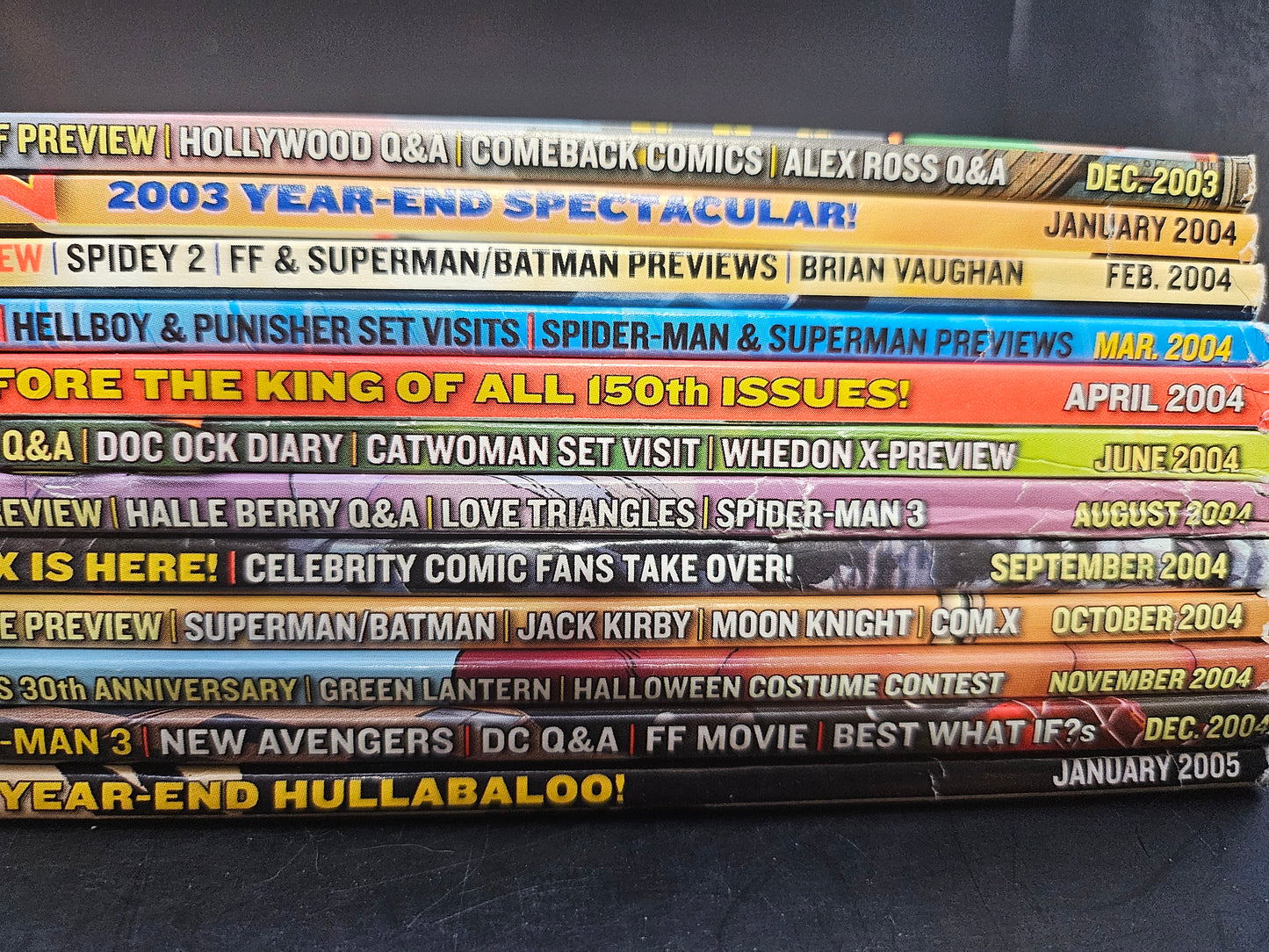 Wizard Magazines #146 147 148 149 150 152 154 155 156 157 158 159