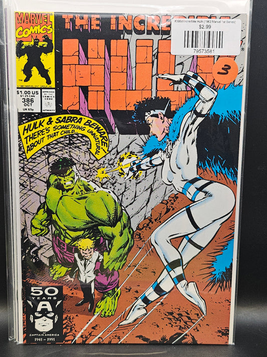 #387d Incredible Hulk (1962 Marvel 1st Series)