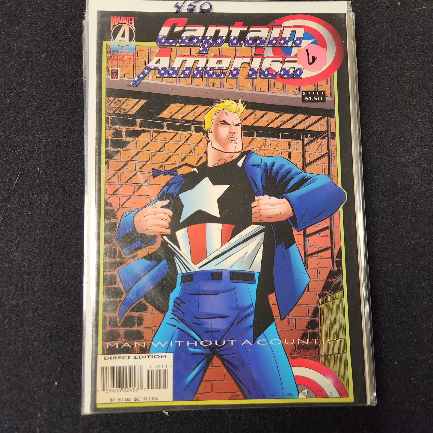 Captain America – Marvel – 1968–1996 – Volume 1 – Ongoing Series – #450 - Cover B