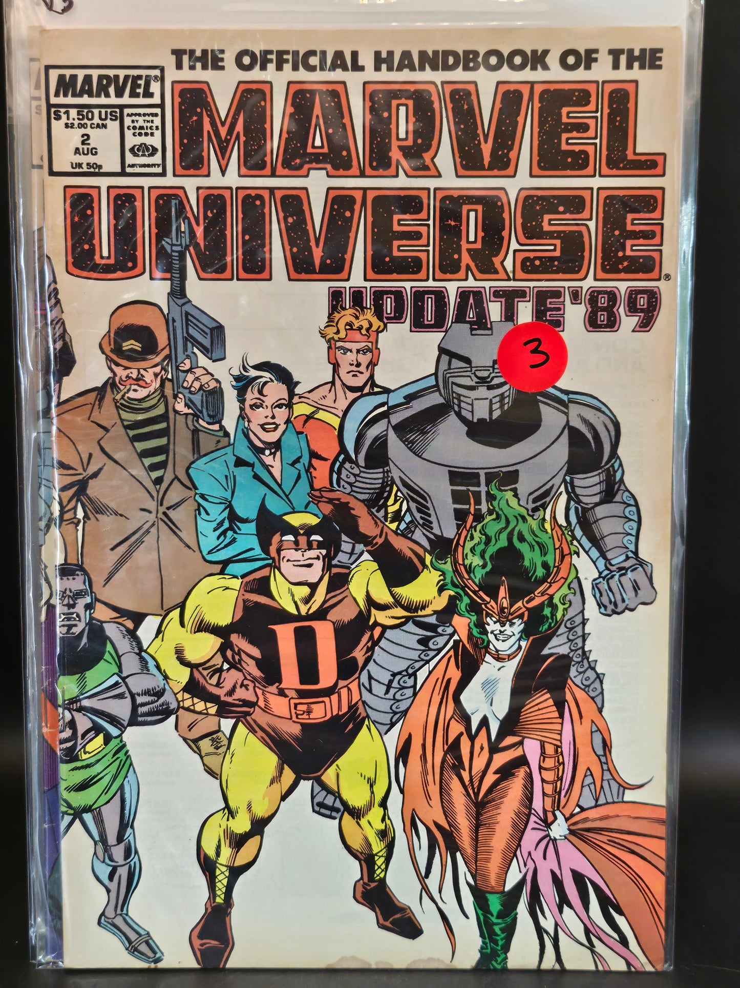 #1-8 Official Handbook of the Marvel Universe Update '89 (1989 Marvel)