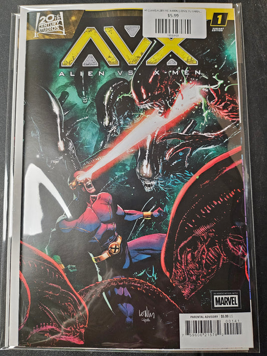 #1 (Leinil) ALIEN VS. X-MEN (LEINIL YU VARIANT)