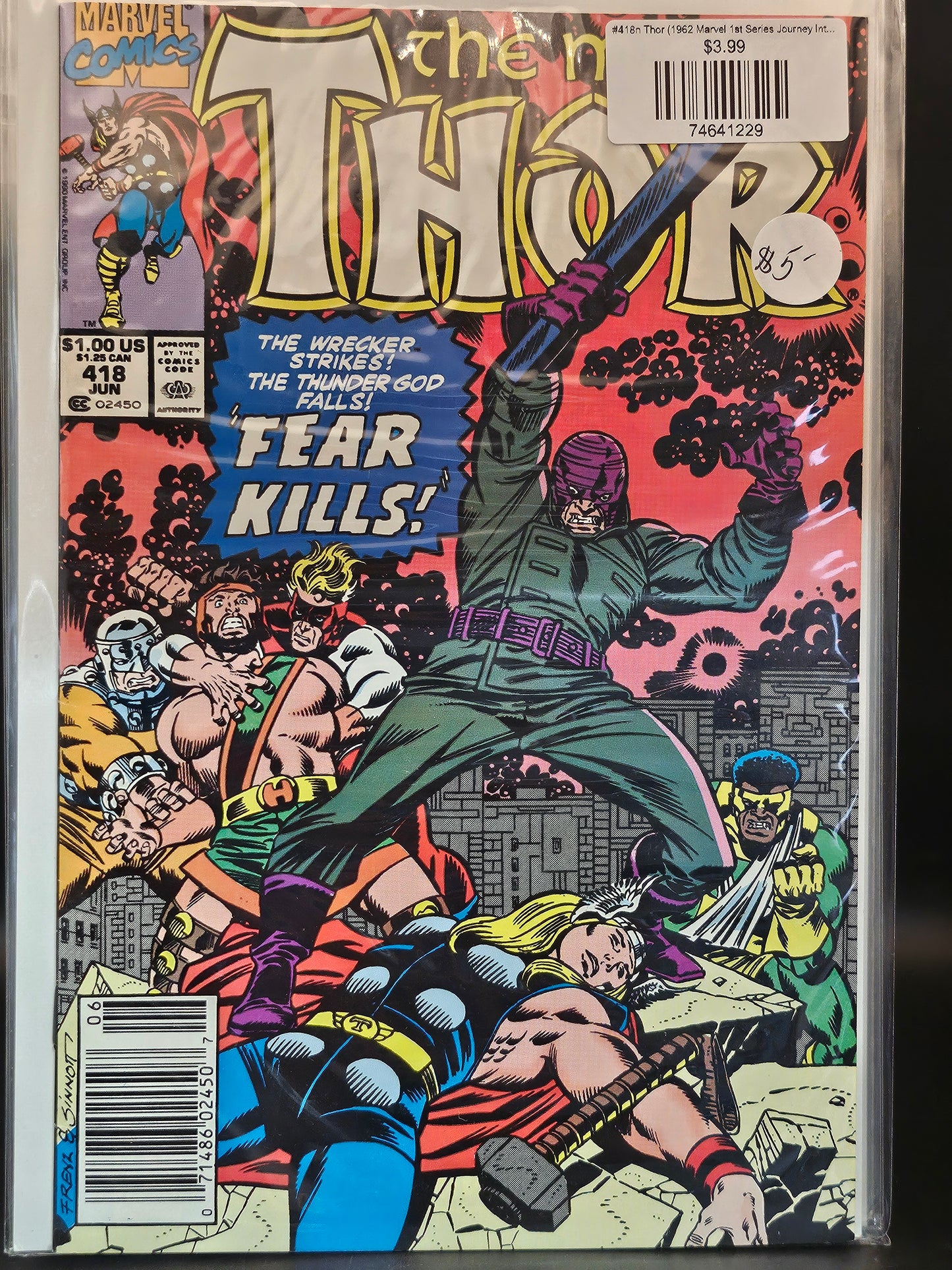 #418n Thor (1962 Marvel 1st Series Journey Into Mystery)