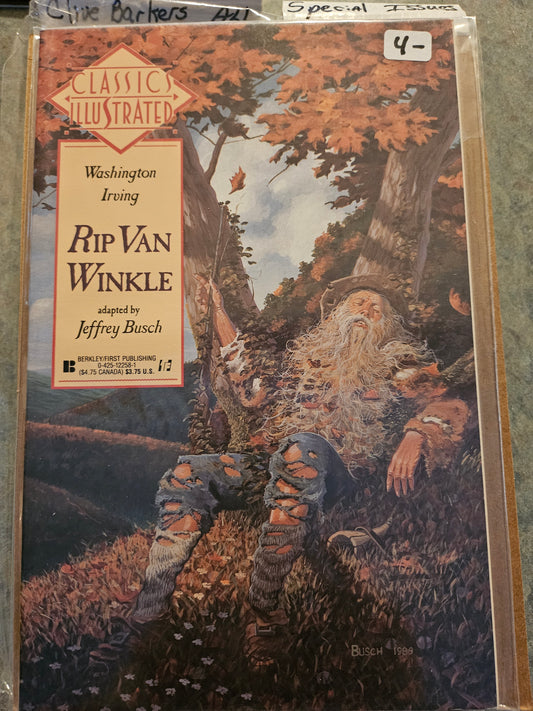 102.103 – Classic Illustrated - #Rip Van Wrinkle -1990+