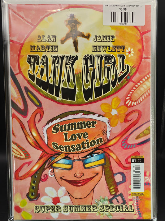 TANK GIRL SUMMER LOVE SENSATION 35TH ANNIVERSARY COMIC (ONE SHOT) CVR A JAMIE HEWLETT