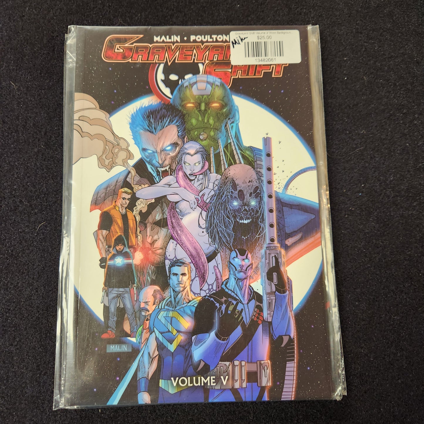 Graveyard Shift Volume V Moon Background Cover TPB