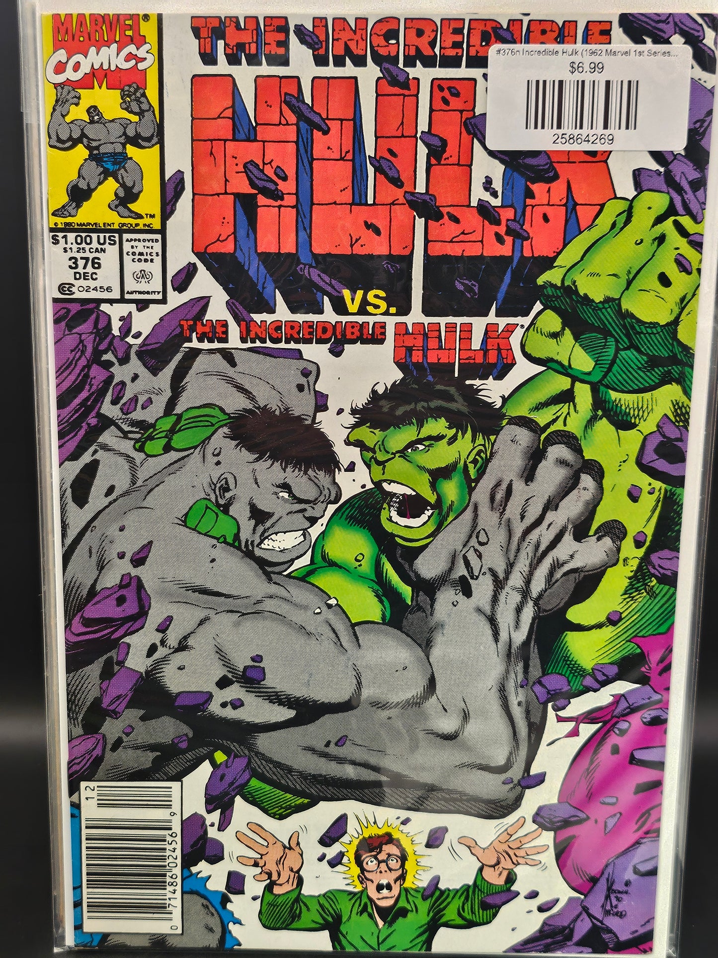 #376n Incredible Hulk (1962 Marvel 1st Series) (8.5-9.0)