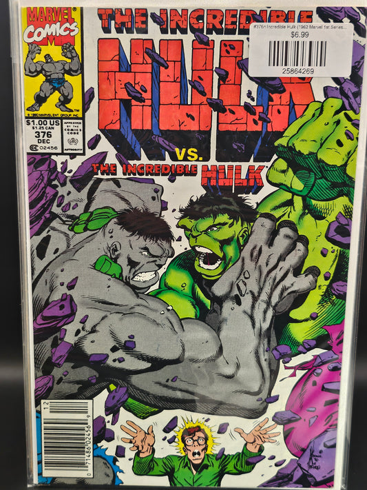 #376n Incredible Hulk (1962 Marvel 1st Series) (8.5-9.0)