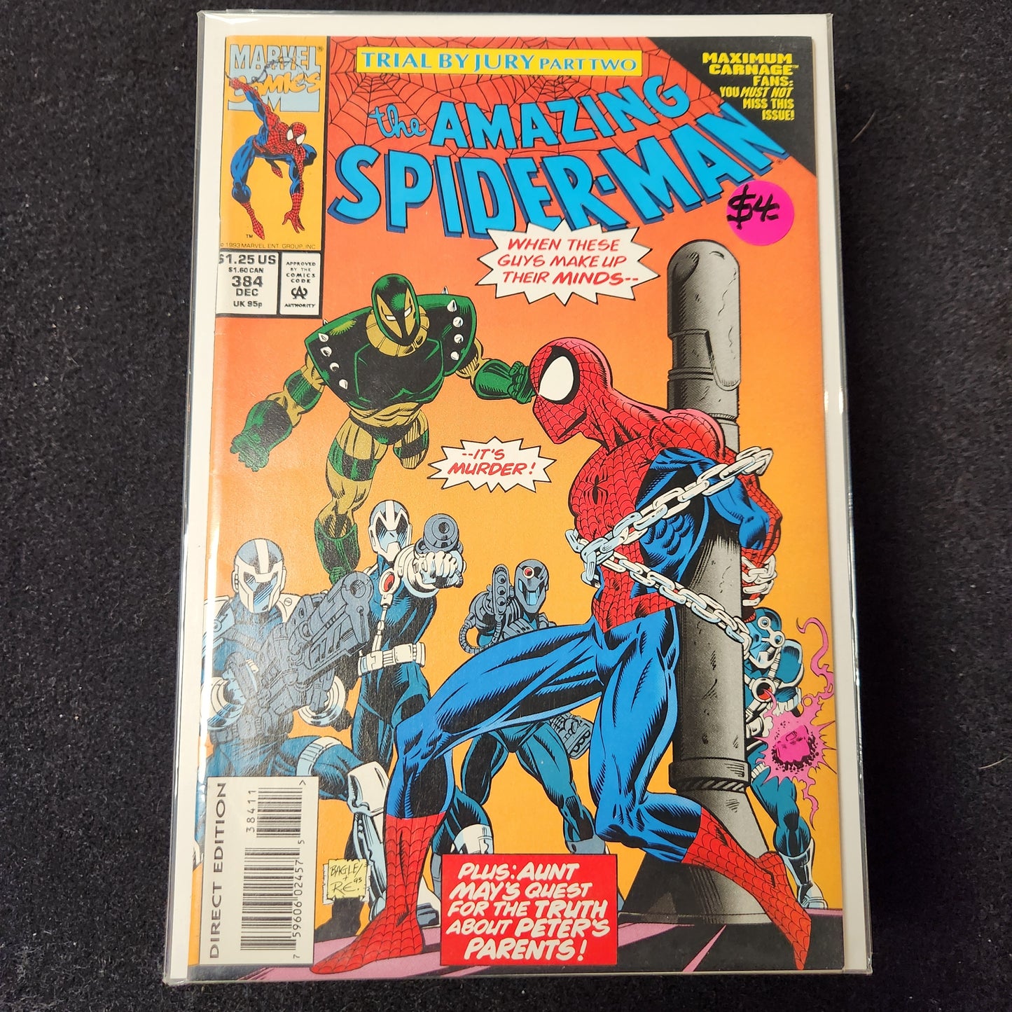 Amazing Spiderman V1 1963–1998 #384 (1993) — Aunt May’s Quest