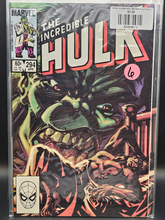 #294d Incredible Hulk (1962 Marvel 1st Series)