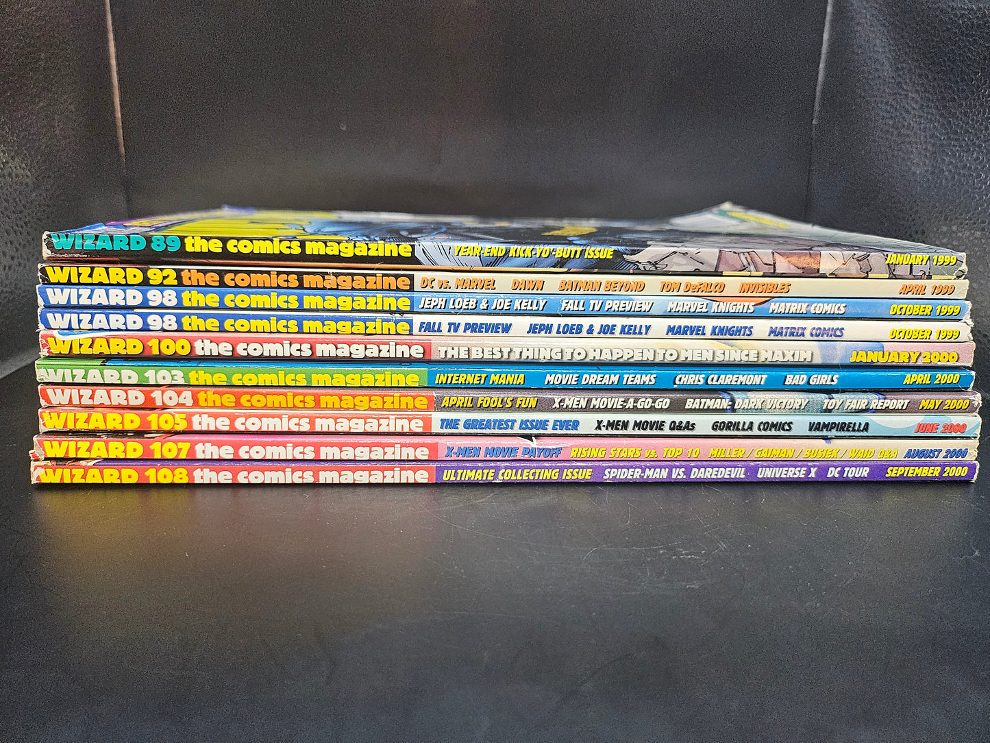 Wizard Magazines #89 92 98 98 100 103 104 105 107 108