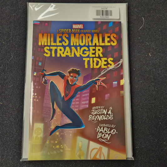 MILES MORALES STRANGER TIDES TP AN ORIGINAL SPIDER-MAN GRAPHIC NOVEL PREVIOUSLY OFFERED THRU OTHER DISTRIBUTORS