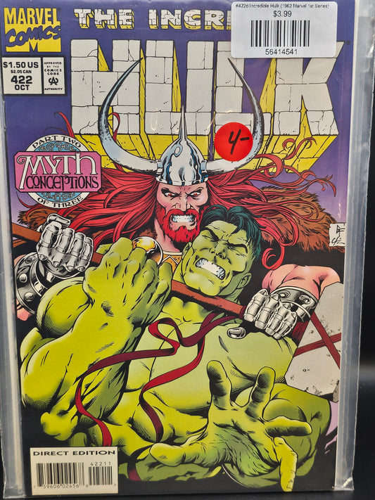 #422d Incredible Hulk (1962 Marvel 1st Series)