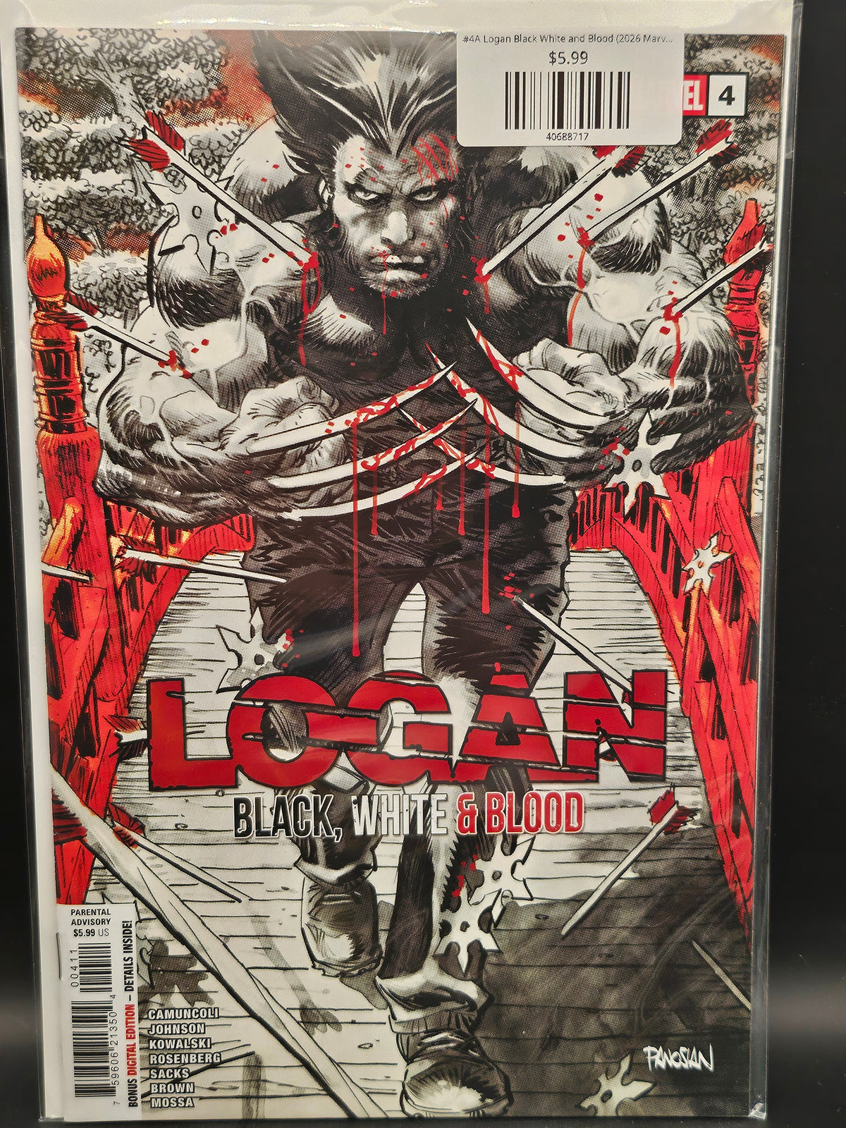 #4A Logan Black White and Blood (2026 Marvel)