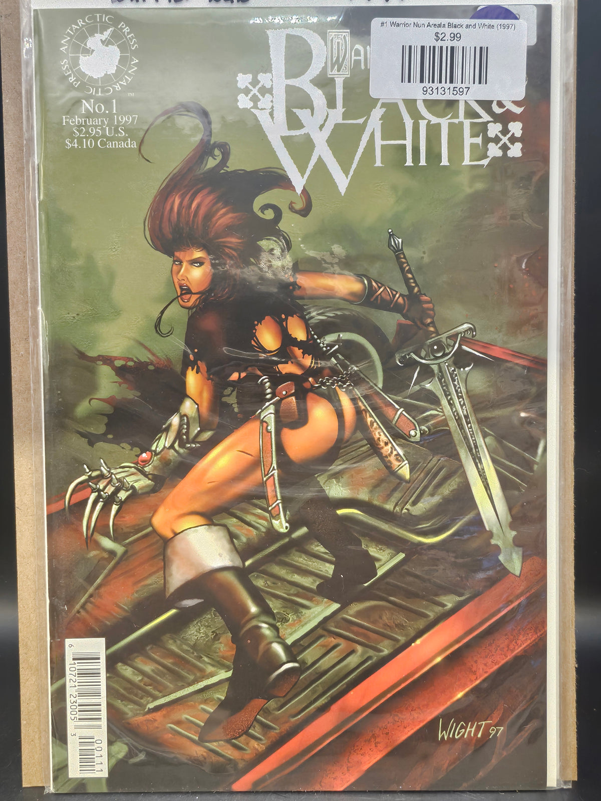#1 Warrior Nun Areala Black and White (1997)