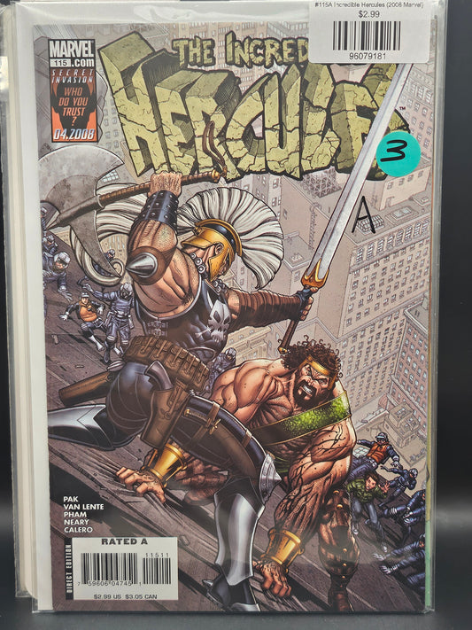 #115A Incredible Hercules (2008 Marvel)