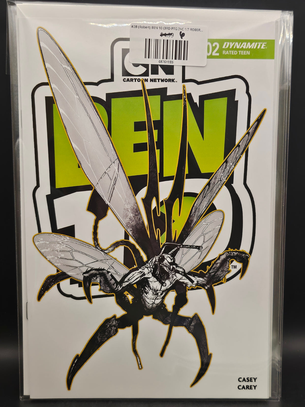 #2B (Robert) BEN 10 (3RD PTG INC 1:7 ROBERT CAREY B&W VAR)