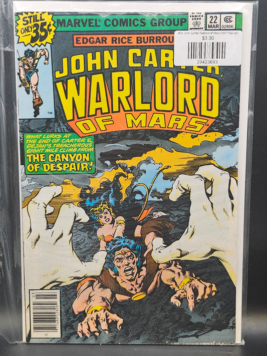 #22 John Carter Warlord of Mars (1977 Marvel)