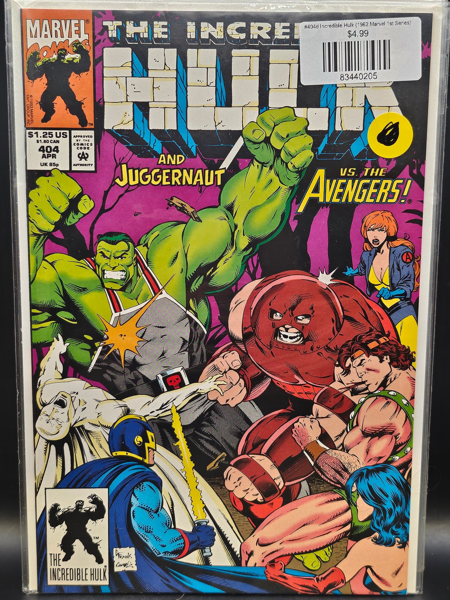 #404d Incredible Hulk (1962 Marvel 1st Series)