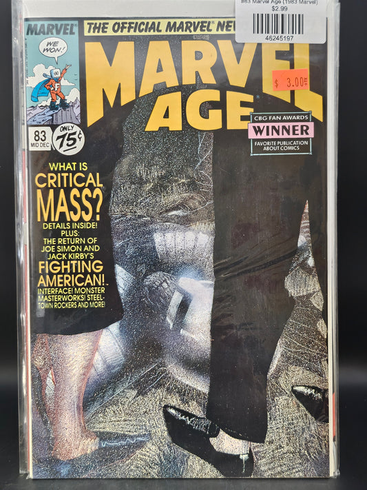 #83 Marvel Age (1983 Marvel)