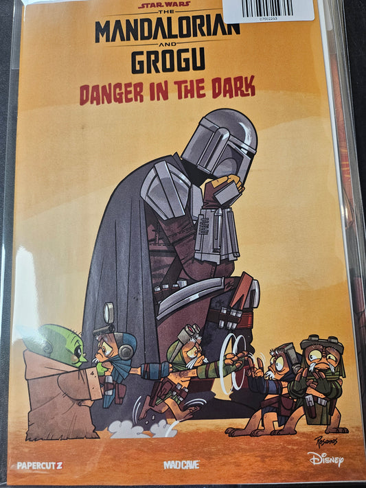 STAR WARS THE MANDALORIAN AND GROGU DANGER IN THE DARK (ONE-SHOT) CVR D RAMON ROSANAS VAR