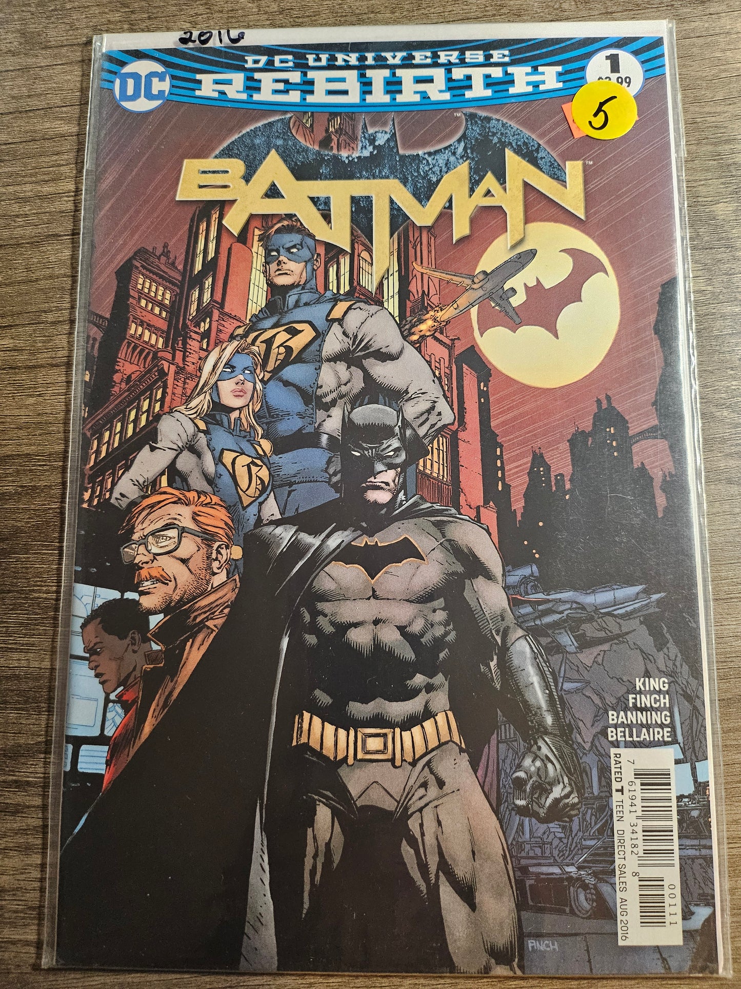 120.100 – #1 – two covers – Batman Rebirth 2016–present