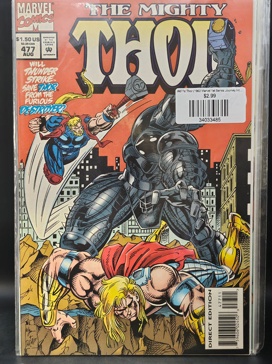 #477d Thor (1962 Marvel 1st Series Journey Into Mystery)