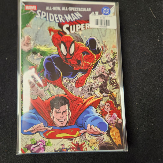 #1 (Kaare Andrews) MARVEL/DC: SPIDER-MAN/SUPERMAN (Wraparound Variant)